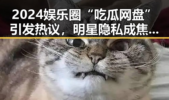 2024娱乐圈“吃瓜网盘”引发热议，明星隐私成焦点？
